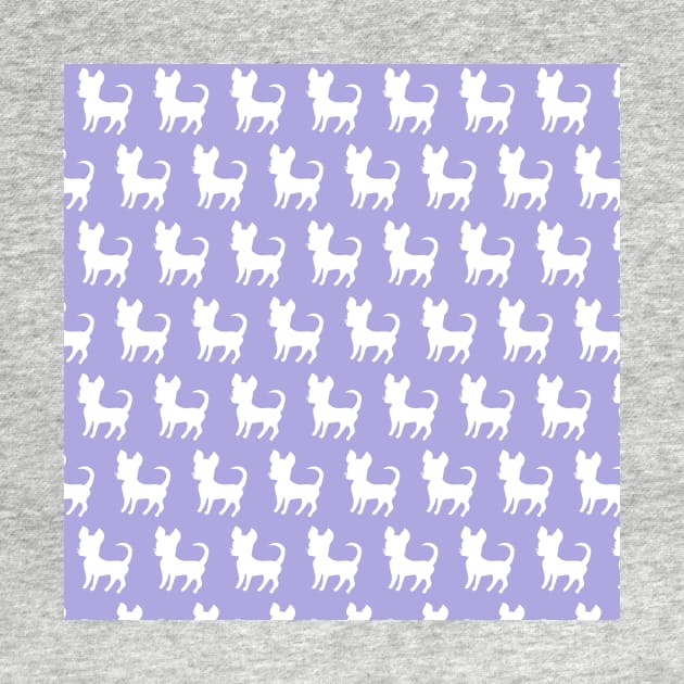 Chihuahua silhouette print (large) lilac 2 by bettyretro
